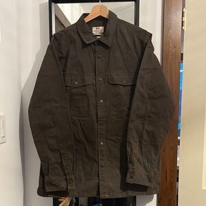 Fjallraven Brown Wax Overshirt Jacket